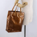 LOUIS VUITTON Monogram Vernis Reade MM Hand Bag Bronze M91143 LV Auth BA16171-31