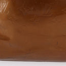 LOUIS VUITTON Monogram Vernis Reade MM Hand Bag Bronze M91143 LV Auth BA16171-5