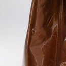 LOUIS VUITTON Monogram Vernis Reade MM Hand Bag Bronze M91143 LV Auth BA16171-8
