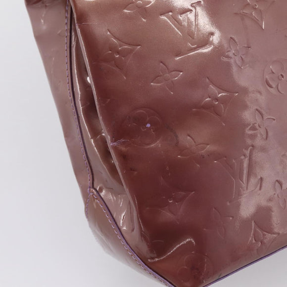LOUIS VUITTON Monogram Vernis Reade MM Hand Bag Purple M91087 LV Auth BA16172
