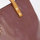 LOUIS VUITTON Monogram Vernis Reade MM Hand Bag Purple M91087 LV Auth BA16172-18