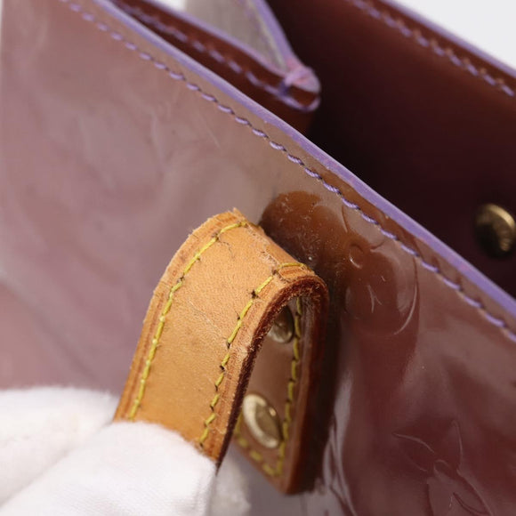 LOUIS VUITTON Monogram Vernis Reade MM Hand Bag Purple M91087 LV Auth BA16172
