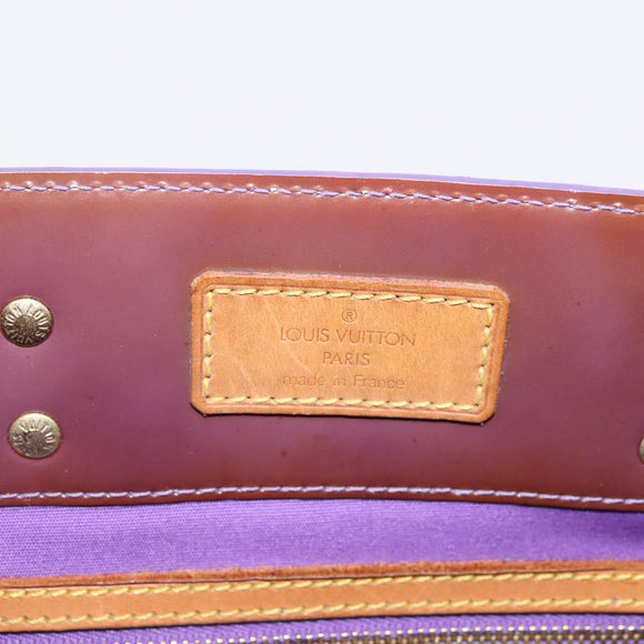 LOUIS VUITTON Monogram Vernis Reade MM Hand Bag Purple M91087 LV Auth BA16172