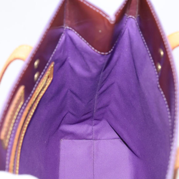 LOUIS VUITTON Monogram Vernis Reade MM Hand Bag Purple M91087 LV Auth BA16172