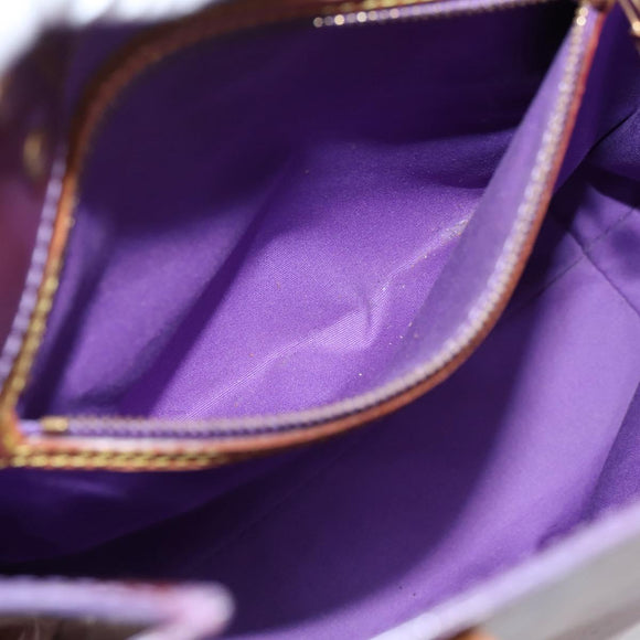 LOUIS VUITTON Monogram Vernis Reade MM Hand Bag Purple M91087 LV Auth BA16172