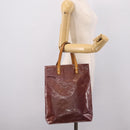 LOUIS VUITTON Monogram Vernis Reade MM Hand Bag Purple M91087 LV Auth BA16172-24