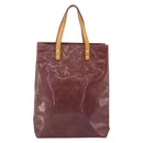 LOUIS VUITTON Monogram Vernis Reade MM Hand Bag Purple M91087 LV Auth BA16172-2