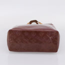 LOUIS VUITTON Monogram Vernis Reade MM Hand Bag Purple M91087 LV Auth BA16172-5