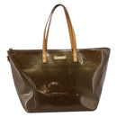LOUIS VUITTON Monogram Vernis Bellevue GM Bag Veil Bronze M93674 LV Auth BA16175-13