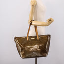 LOUIS VUITTON Monogram Vernis Bellevue GM Bag Veil Bronze M93674 LV Auth BA16175-25