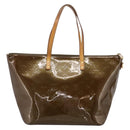 LOUIS VUITTON Monogram Vernis Bellevue GM Bag Veil Bronze M93674 LV Auth BA16175-2