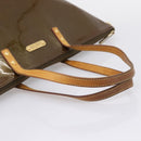LOUIS VUITTON Monogram Vernis Bellevue GM Bag Veil Bronze M93674 LV Auth BA16175-7