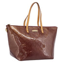 LOUIS VUITTON Monogram Vernis Bellevue GM Hand Bag Viole M93588 LV Auth BA16176-1