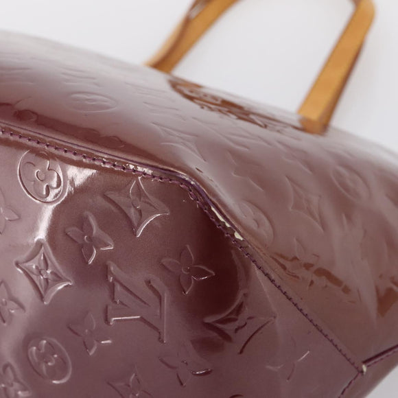 LOUIS VUITTON Monogram Vernis Bellevue GM Hand Bag Viole M93588 LV Auth BA16176