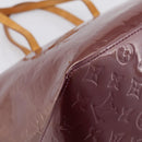 LOUIS VUITTON Monogram Vernis Bellevue GM Hand Bag Viole M93588 LV Auth BA16176-16