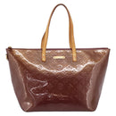 LOUIS VUITTON Monogram Vernis Bellevue GM Hand Bag Viole M93588 LV Auth BA16176-13