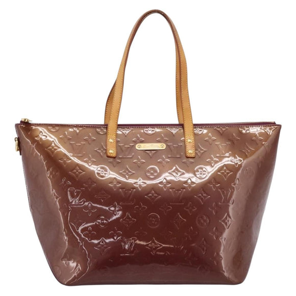 LOUIS VUITTON Monogram Vernis Bellevue GM Hand Bag Viole M93588 LV Auth BA16176