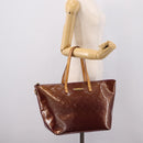 LOUIS VUITTON Monogram Vernis Bellevue GM Hand Bag Viole M93588 LV Auth BA16176-24