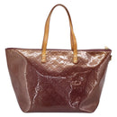 LOUIS VUITTON Monogram Vernis Bellevue GM Hand Bag Viole M93588 LV Auth BA16176-2