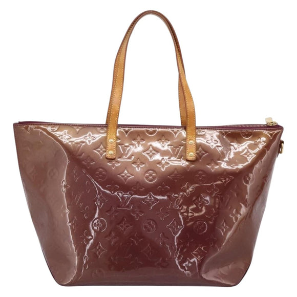 LOUIS VUITTON Monogram Vernis Bellevue GM Hand Bag Viole M93588 LV Auth BA16176