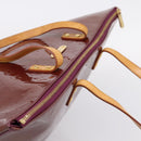 LOUIS VUITTON Monogram Vernis Bellevue GM Hand Bag Viole M93588 LV Auth BA16176-6