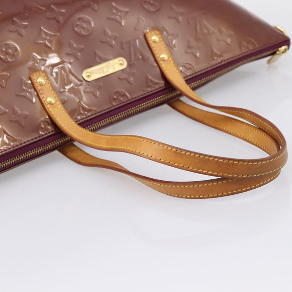 LOUIS VUITTON Monogram Vernis Bellevue GM Hand Bag Viole M93588 LV Auth BA16176