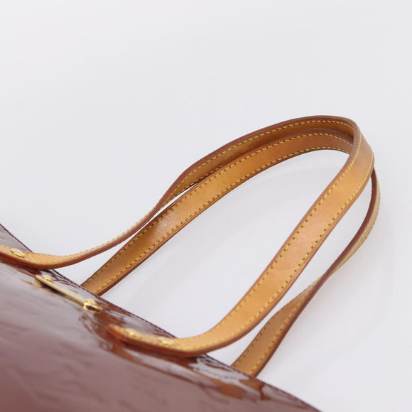 LOUIS VUITTON Monogram Vernis Bellevue GM Hand Bag Viole M93588 LV Auth BA16176