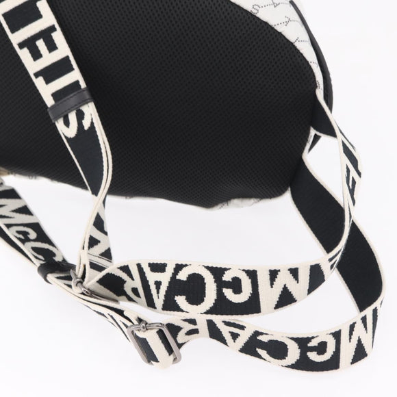 Stella McCartney Backpack Nylon White Black Auth BA16177