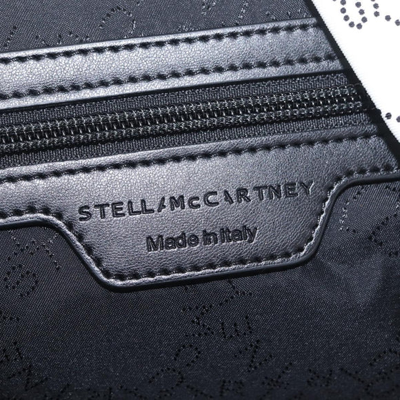 Stella McCartney Backpack Nylon White Black Auth BA16177