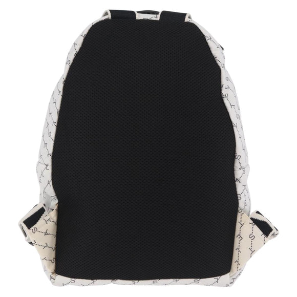 Stella McCartney Backpack Nylon White Black Auth BA16177