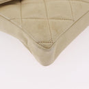 CHANEL Matelasse Waist Bag Lamb Skin Beige Gold Tone CC Auth BA16179-15
