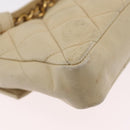 CHANEL Matelasse Waist Bag Lamb Skin Beige Gold Tone CC Auth BA16179-17