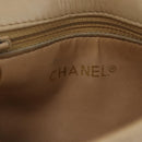 CHANEL Matelasse Waist Bag Lamb Skin Beige Gold Tone CC Auth BA16179-23