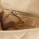 CHANEL Matelasse Waist Bag Lamb Skin Beige Gold Tone CC Auth BA16179-27