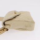 CHANEL Matelasse Waist Bag Lamb Skin Beige Gold Tone CC Auth BA16179-8