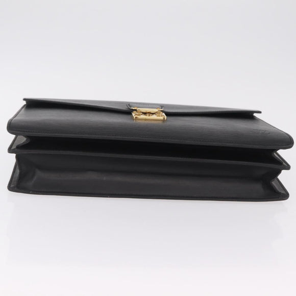 LOUIS VUITTON Epi Serviette Conseiller Briefcase Black M54422 LV Auth BA16182