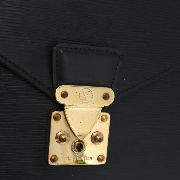 LOUIS VUITTON Epi Serviette Conseiller Briefcase Black M54422 LV Auth BA16182