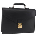 LOUIS VUITTON Epi Serviette Conseiller Briefcase Black M54422 LV Auth BA16182-1
