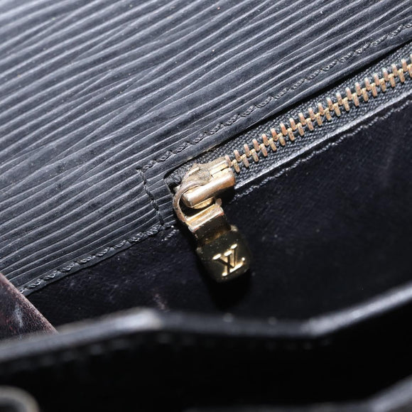 LOUIS VUITTON Epi Serviette Conseiller Briefcase Black M54422 LV Auth BA16182