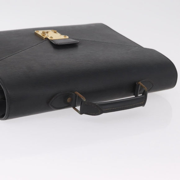 LOUIS VUITTON Epi Serviette Conseiller Briefcase Black M54422 LV Auth BA16182