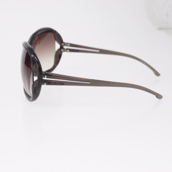 Valentino Sunglasses Plastic Black Silver Auth BA16183
