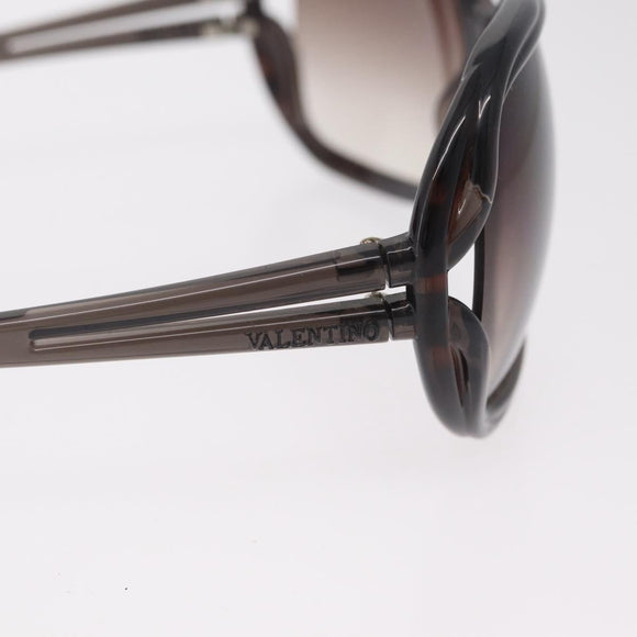 Valentino Sunglasses Plastic Black Silver Auth BA16183