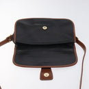 CELINE Shoulder Bag Leather Black Gold Auth BA1619-18
