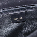 CELINE Shoulder Bag Leather Black Gold Auth BA1619-19