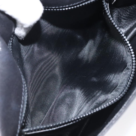 CELINE Shoulder Bag Leather Black Gold Auth BA1619