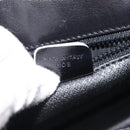 CELINE Shoulder Bag Leather Black Gold Auth BA1619-12