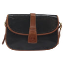 CELINE Shoulder Bag Leather Black Gold Auth BA1619-13