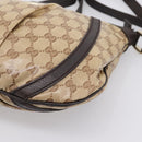 GUCCI GG Crystal Shoulder Bag Coated Canvas Outlet Beige 265691 Auth BA16190-15