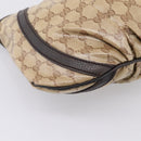GUCCI GG Crystal Shoulder Bag Coated Canvas Outlet Beige 265691 Auth BA16190-16