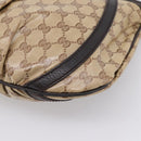 GUCCI GG Crystal Shoulder Bag Coated Canvas Outlet Beige 265691 Auth BA16190-17